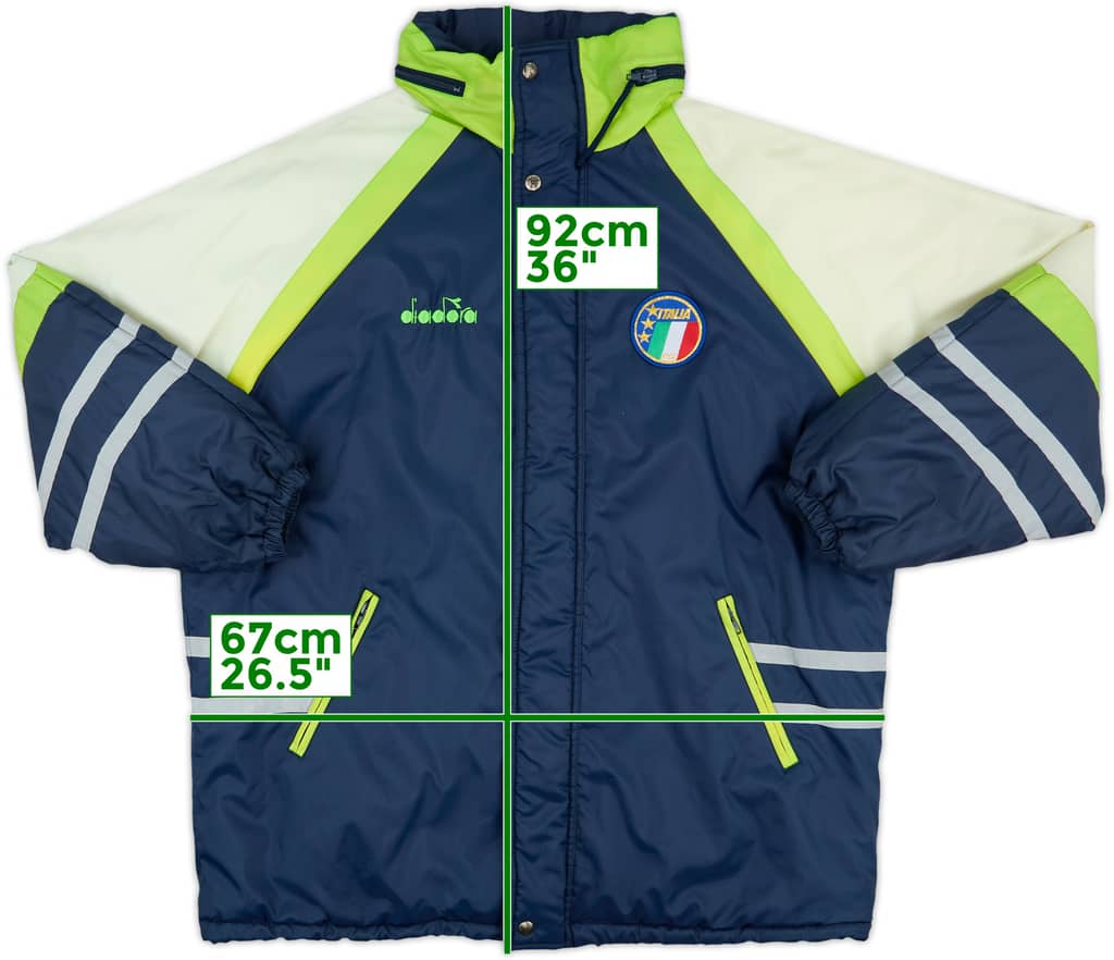 1990 Italy Diadora Padded Bench Coat - 9/10 - (XL)