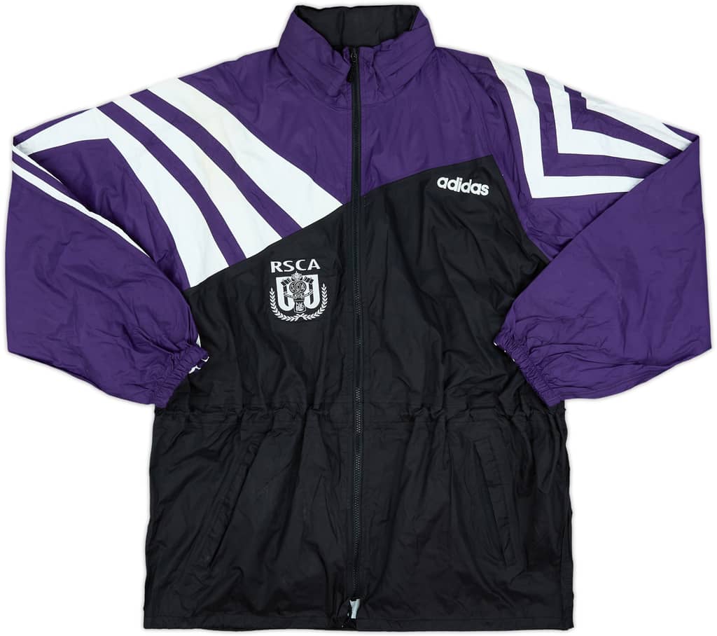 1993-94 Anderlecht adidas Hooded Rain Jacket - 8/10 - (L/XL)