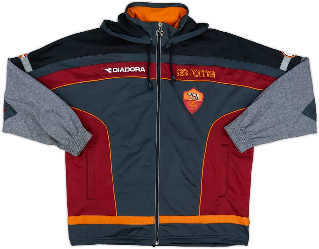 1999-00 Roma Diadora Hooded Track Jacket - 8/10 - (XL)