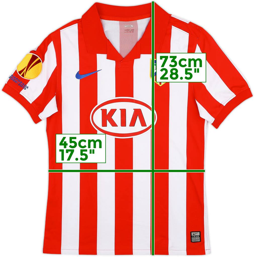 2009-10 Atletico Madrid Player Issue Home Shirt - 7/10 - (S)