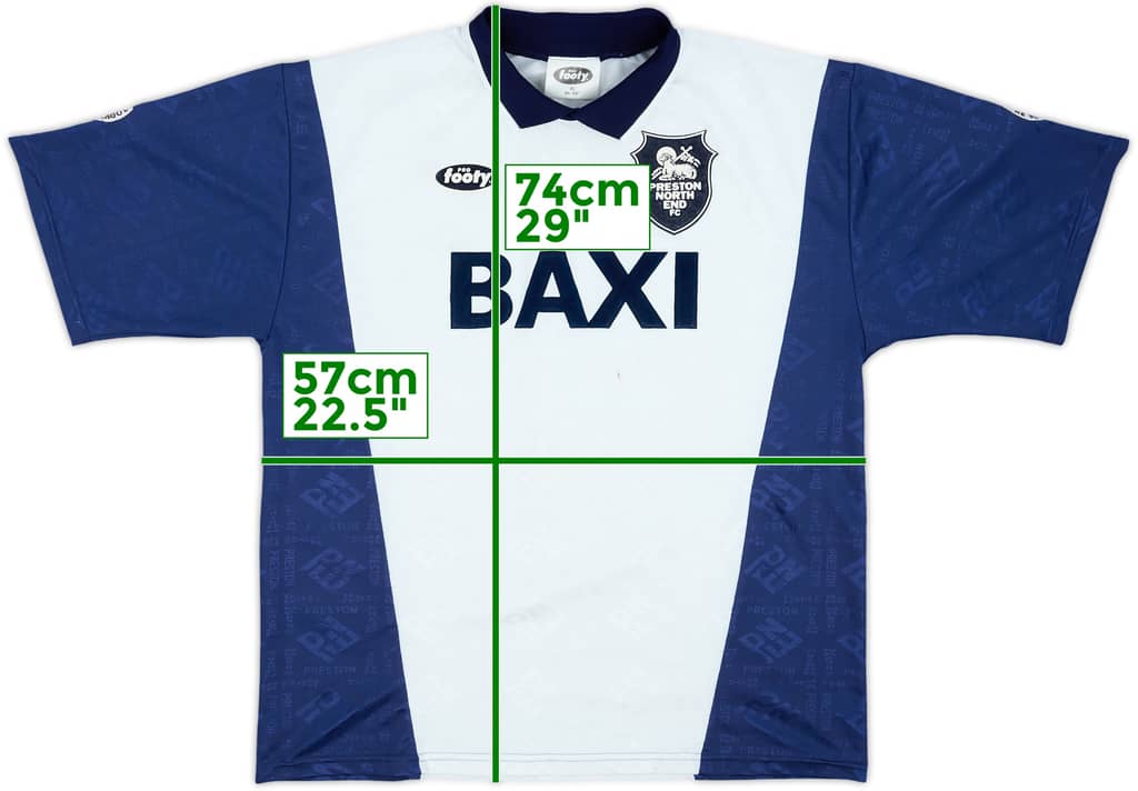 1995-96 Preston North End Home Shirt - 8/10 - (XL)