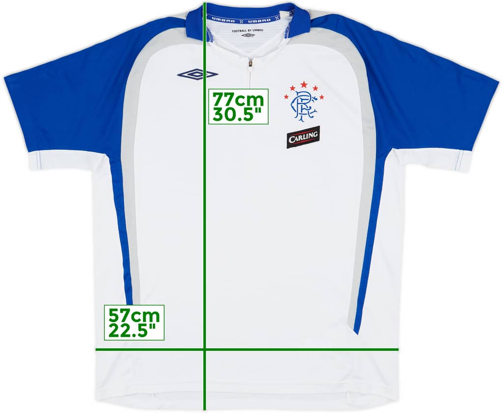 2006-07 Rangers Umbro 1/4 Zip Polo Shirt - 9/10 - (L)