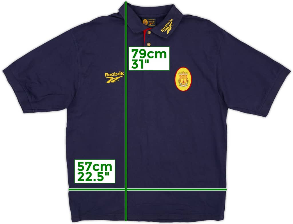 1998-99 Liverpool Reebok Polo Shirt - 8/10 - (L)
