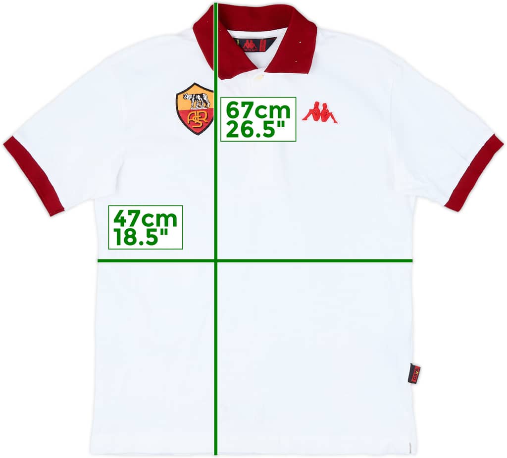 2010-11 Roma Kappa Polo Shirt - 8/10 - (XL.Boys)