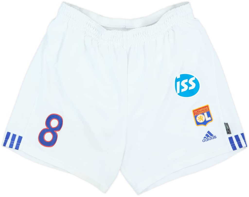 2001-02 Lyon Player Issue Home Shorts #8 (Laigle) - 6/10 - (XL)