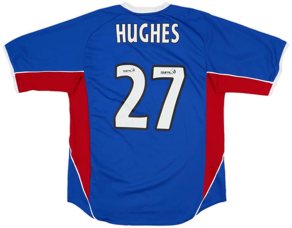 2001-02 Rangers Home Shirt Hughes #27 - 7/10 - (M)
