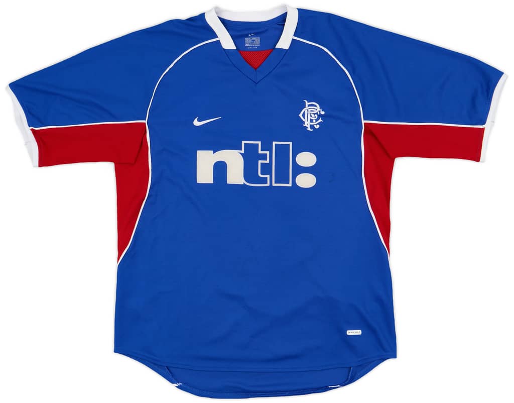 2001-02 Rangers Home Shirt Hughes #27 - 7/10 - (M)