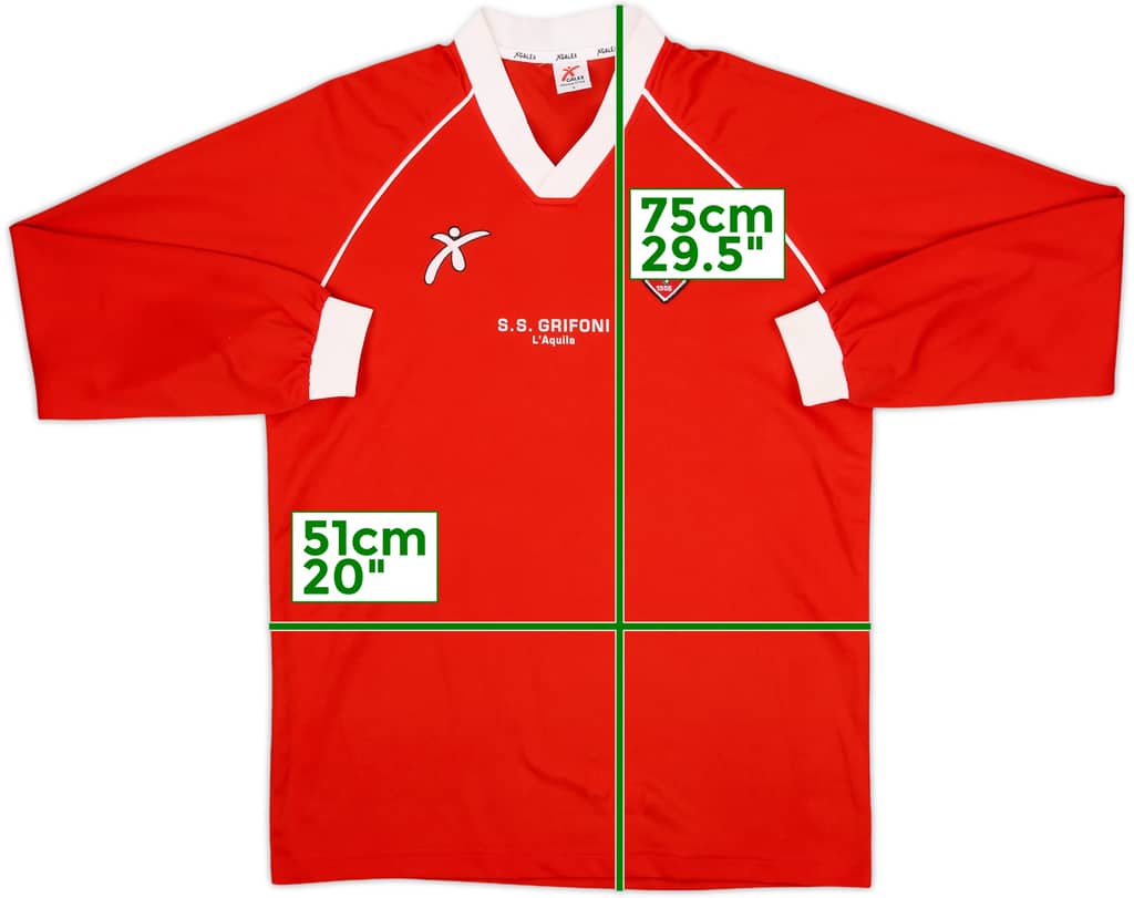 2001-02 Perugia Galex Training L/S Shirt - 9/10 - (S)