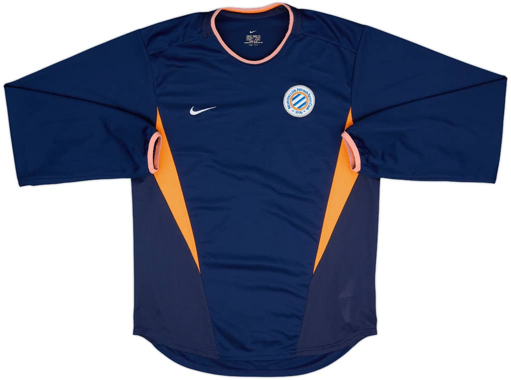 2002-04 Montpellier Home L/S Shirt - 8/10 - (M)