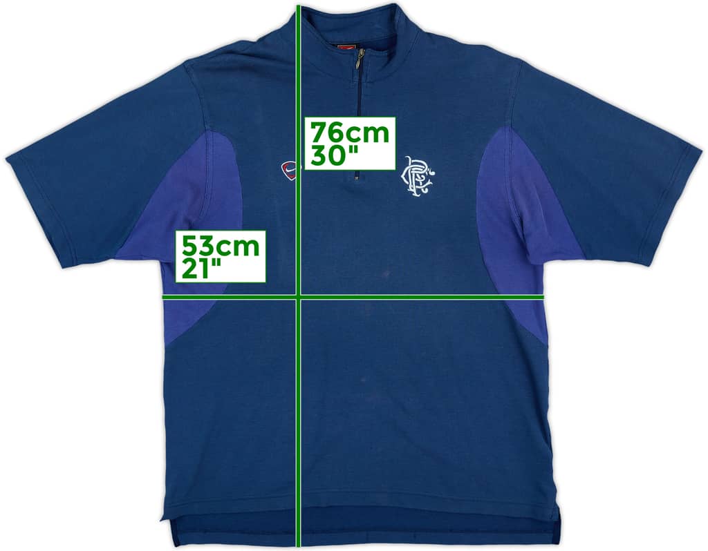 2000-01 Rangers Nike Polo Shirt - 7/10 - (M)
