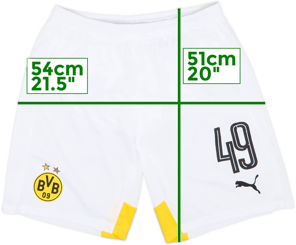 2015-16 Borussia Dortmund Player Issue Third Shorts #49 - 7/10 - (L)