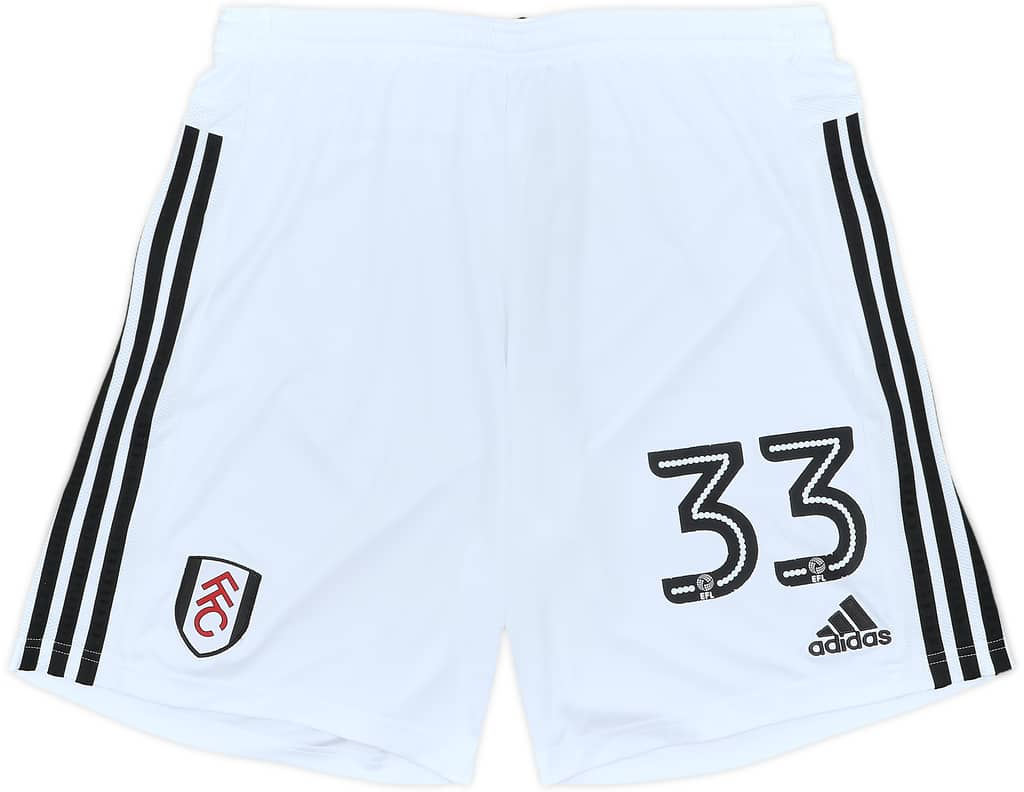 2017-18 Fulham Player Issue Home Shorts #33 - 7/10 - (L)