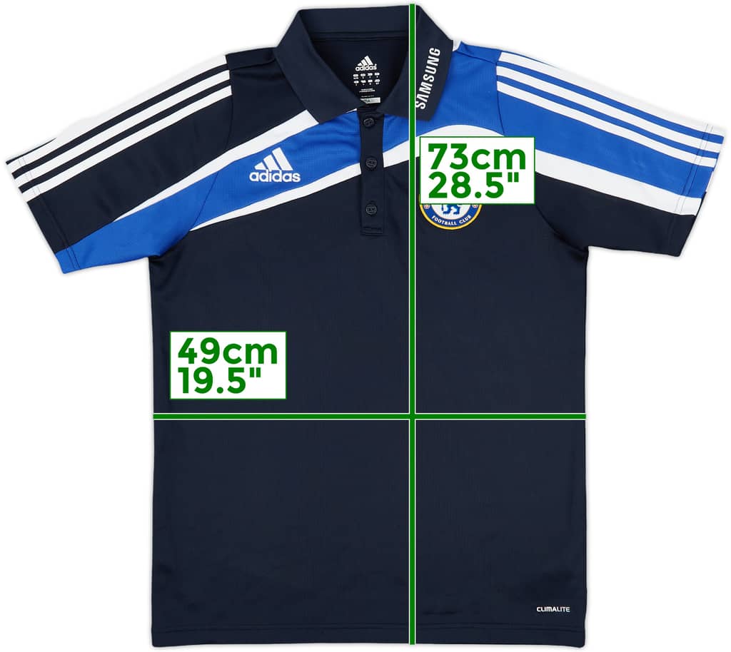 2009-10 Chelsea adidas Polo Shirt - 8/10 - (S)