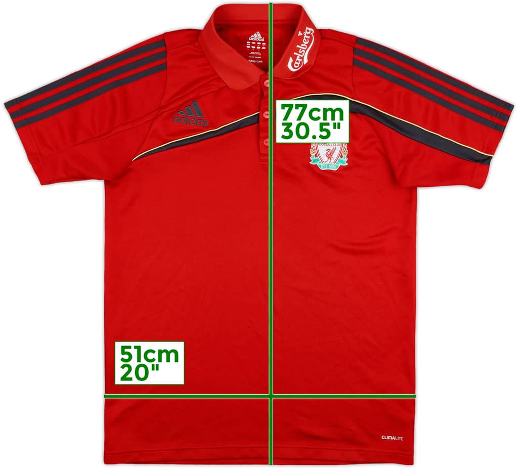 2009-10 Liverpool adidas Polo Shirt - 9/10 - (M)