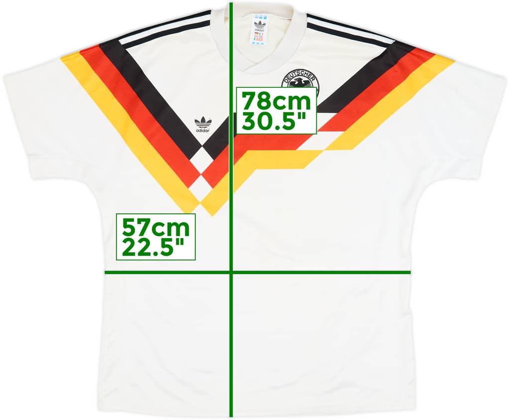 1988-91 West Germany Home Shirt - 8/10 - (L)