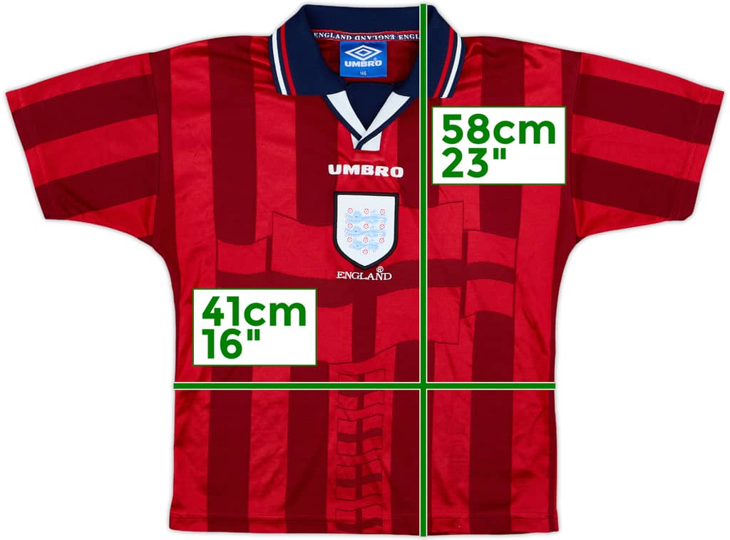 1997-99 England Away Shirt - 8/10 - (M.Boys)