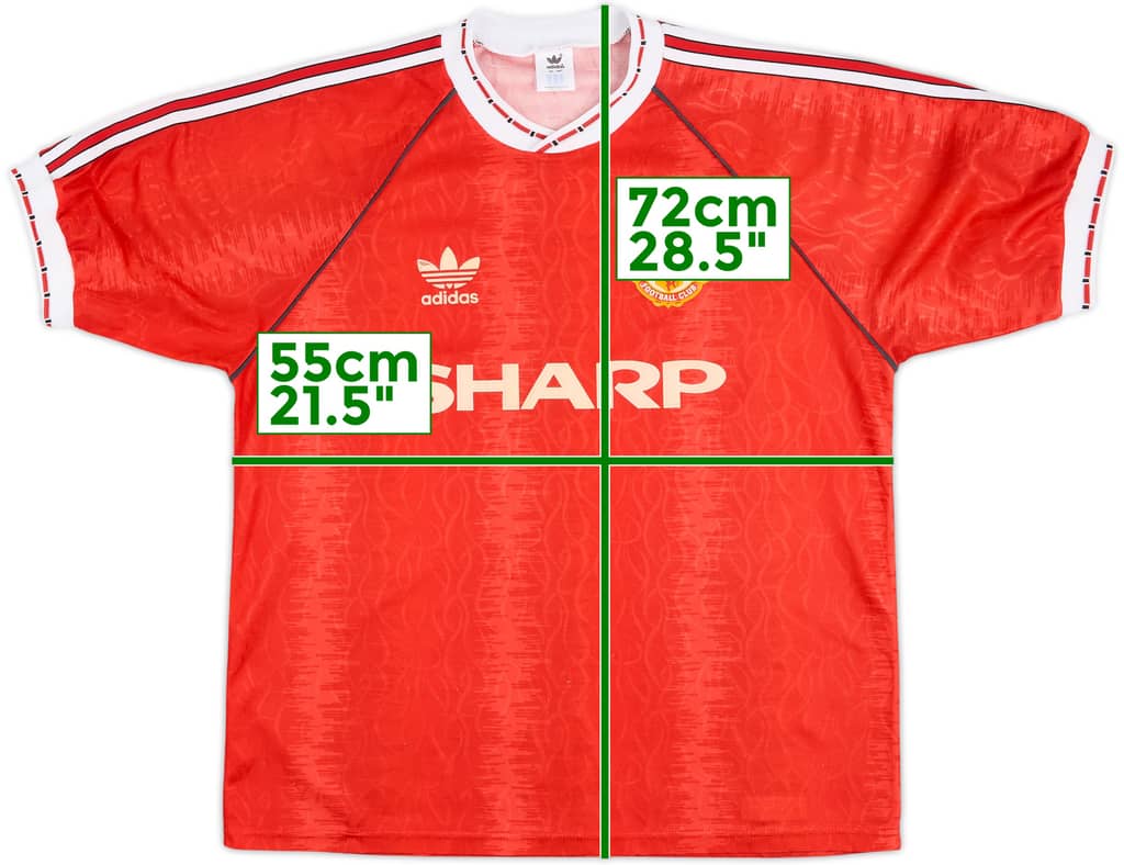 1990-92 Manchester United Home Shirt - 6/10 - (L)