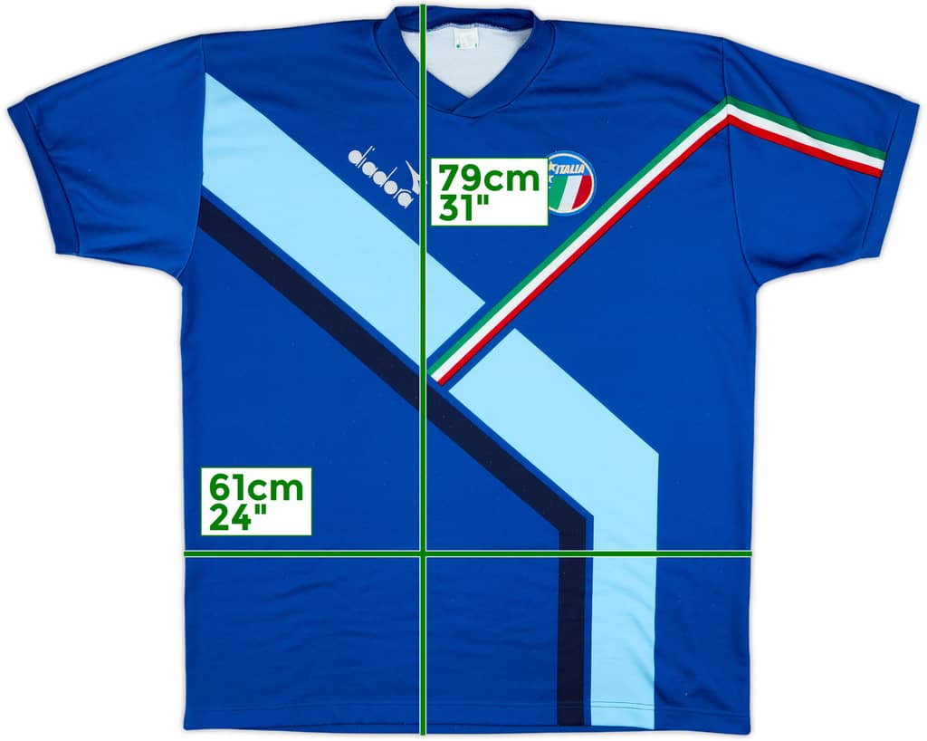 1990-91 Italy Diadora Training Shirt - 7/10 - (XL)