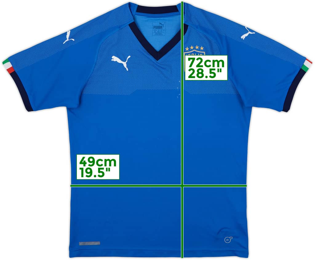 2018-19 Italia Local Camiseta - 8/10 - (M)