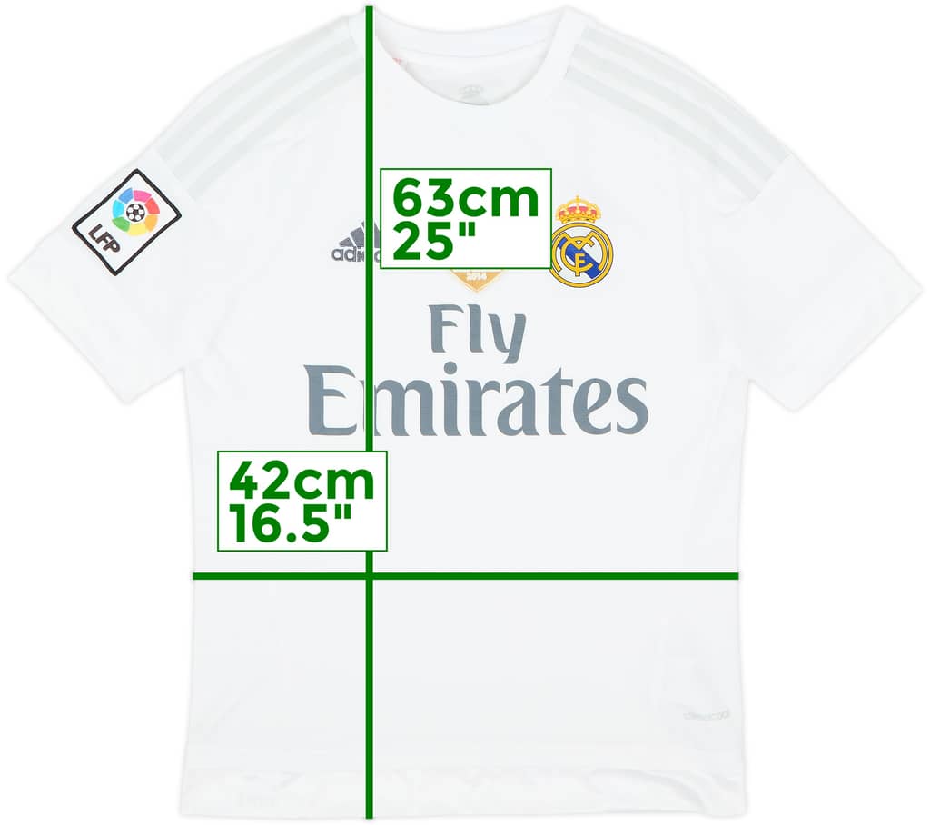 2015-16 Real Madrid Home Shirt - 7/10 - (L.Boys)