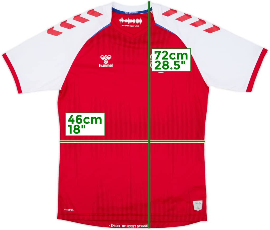 2020-21 Denmark Home Shirt - 8/10 - (M)