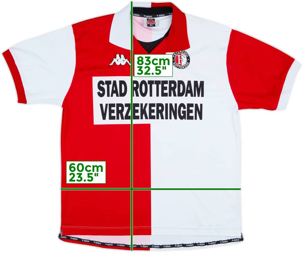 2000-01 Feyenoord Home Shirt - 8/10 - (XL)