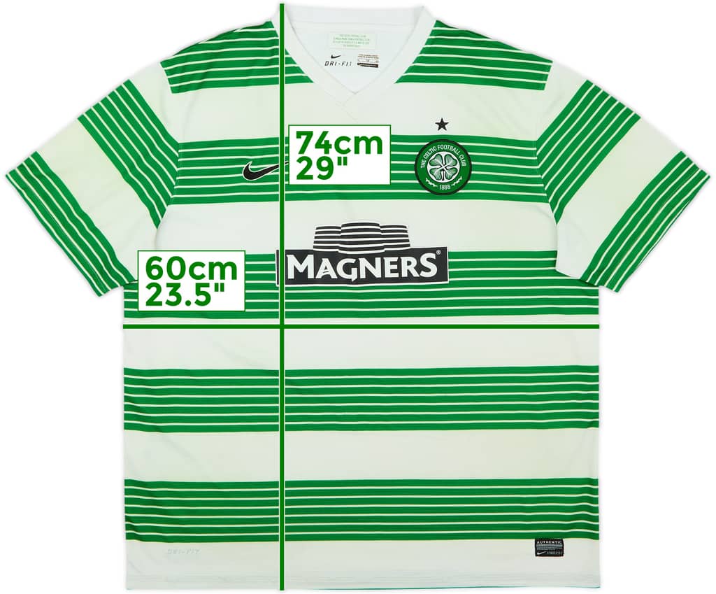 2013-15 Celtic Home Shirt - 3/10 - (XL)