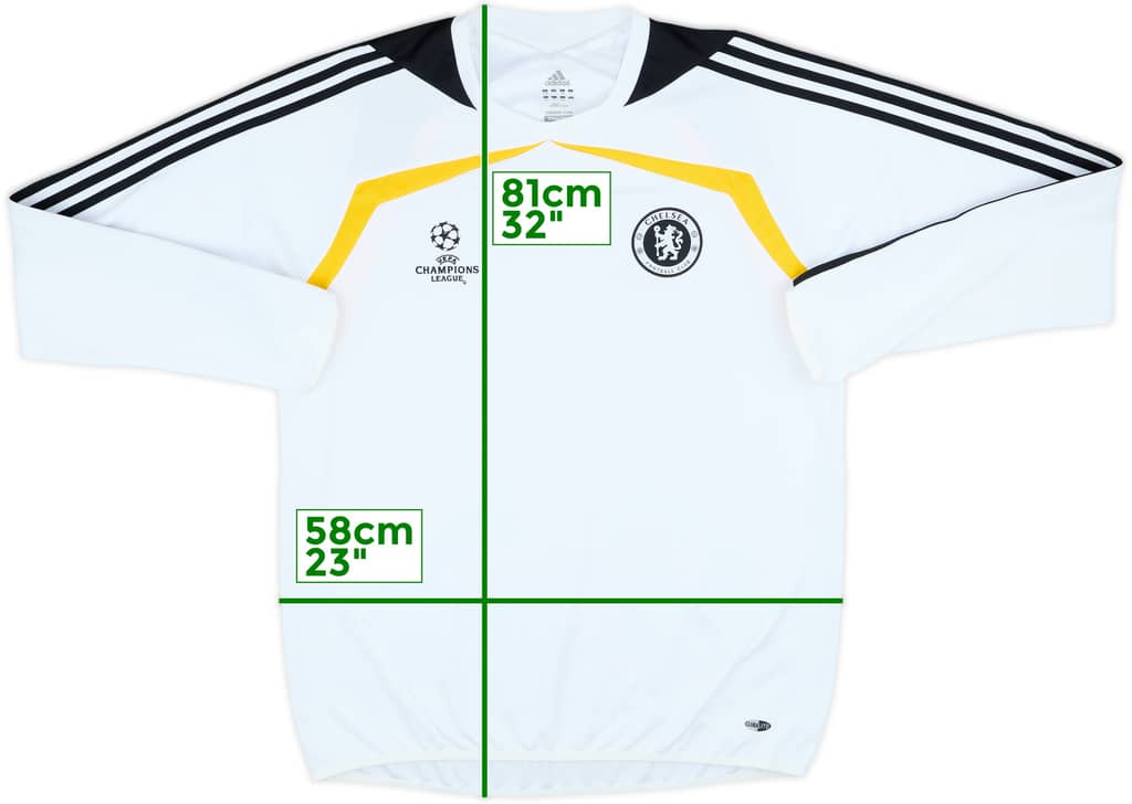2008-09 Chelsea adidas CL Sweat Top - 7/10 - (XL)