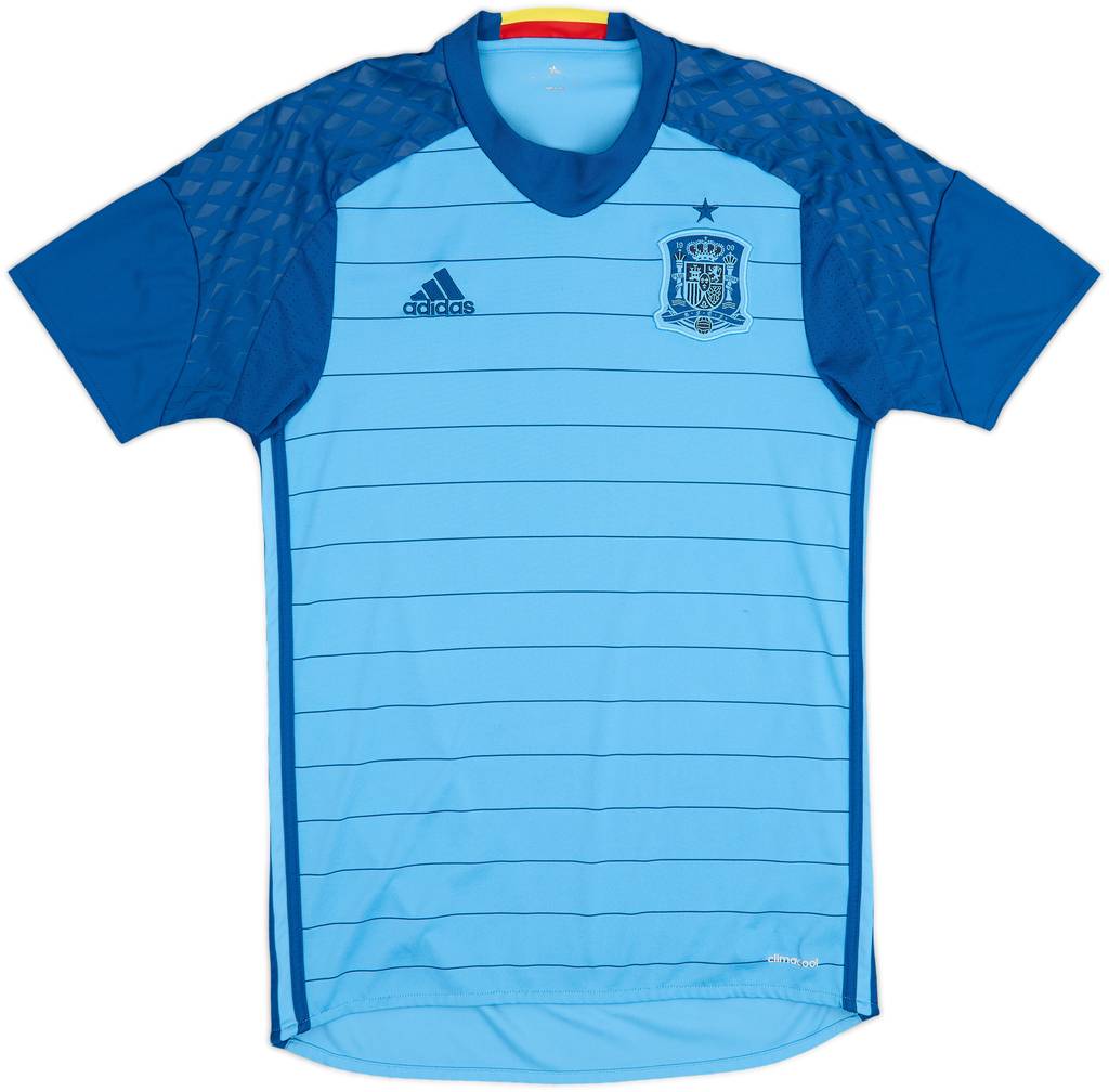 2016-17 España Portero Manga Corta Camiseta - 9/10 - (S)