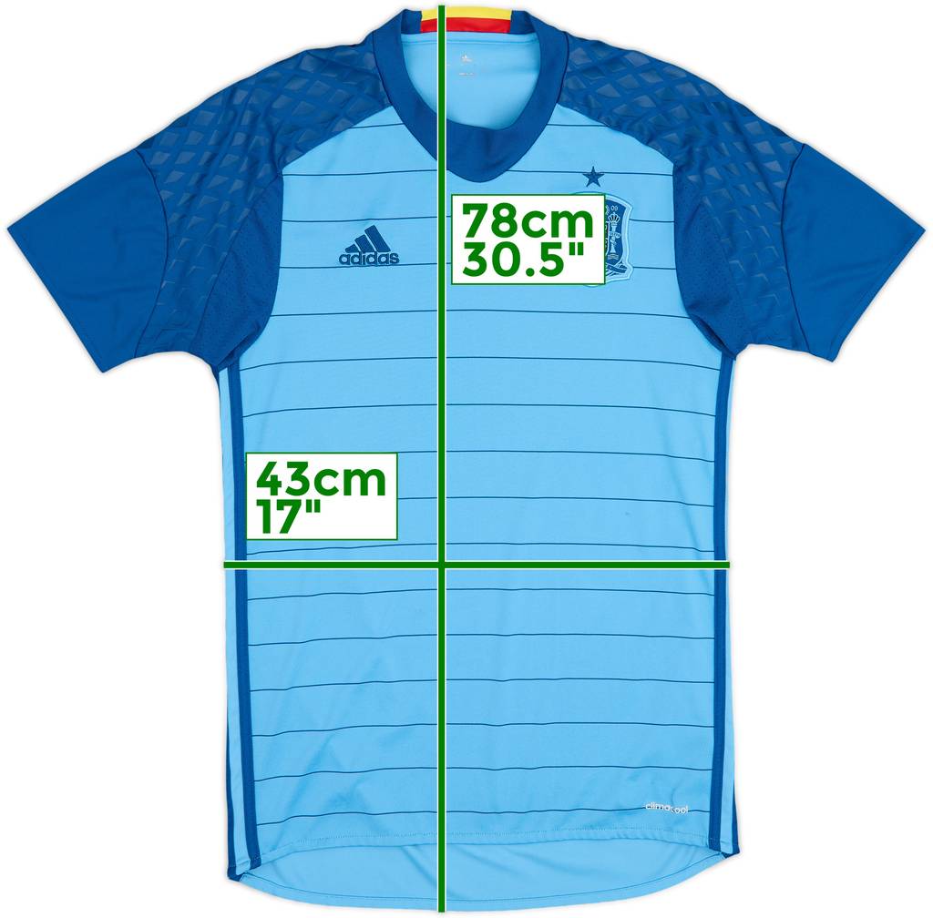 2016-17 España Portero Manga Corta Camiseta - 9/10 - (S)