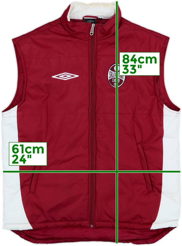 2007-08 Salernitana Umbro Padded Gilet - 7/10 - (M)