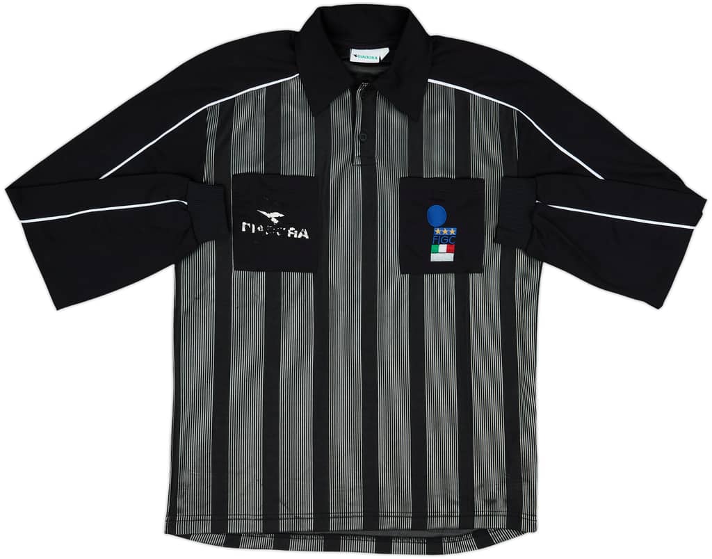 1990s Italy FIGC Diadora Referee L/S Shirt - 5/10 - (L)