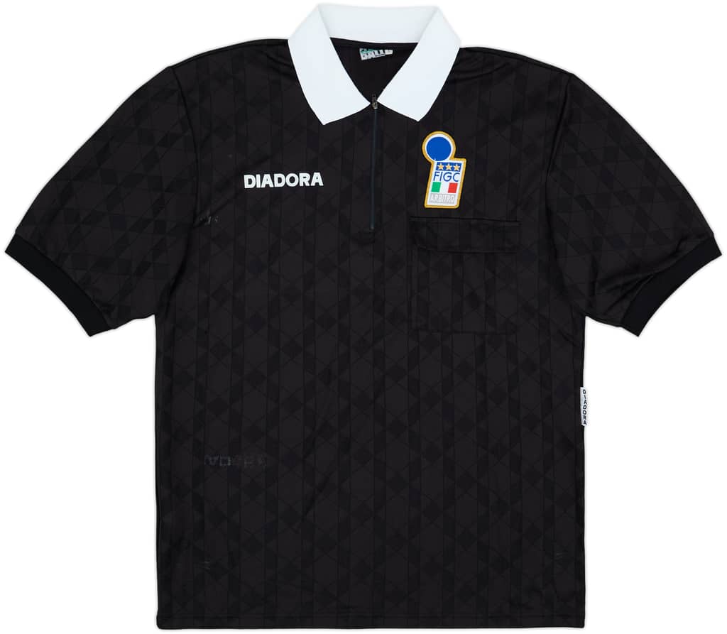 1990s Italy FIGC Diadora Referee L/S Shirt - 7/10 - (L)