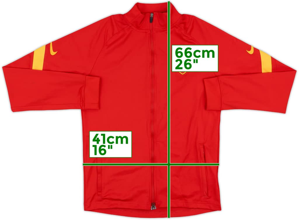 2020-21 Roma Nike Track Jacket - 8/10 - (L.Boys)