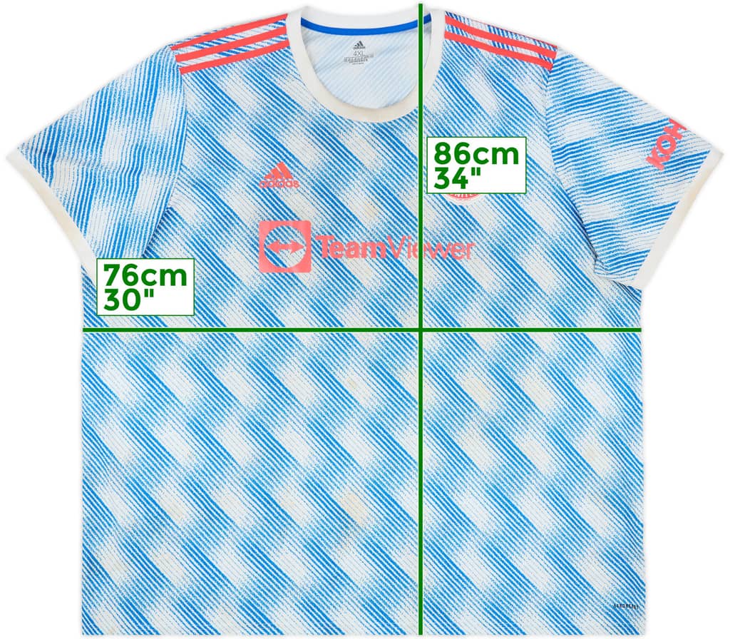 2021-22 Manchester United Away Shirt - 5/10 - (4XL)