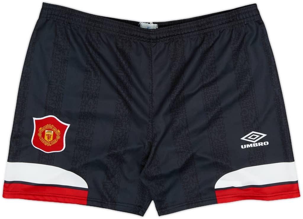 1994-96 Manchester United Alternate Home Shorts - 9/10 - (S)