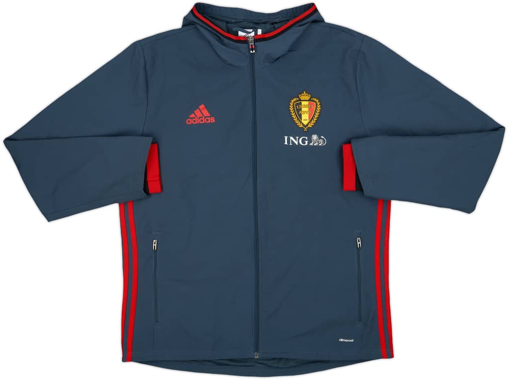 2016-17 Belgium adidas Hooded Rain Jacket - 9/10 - (L)