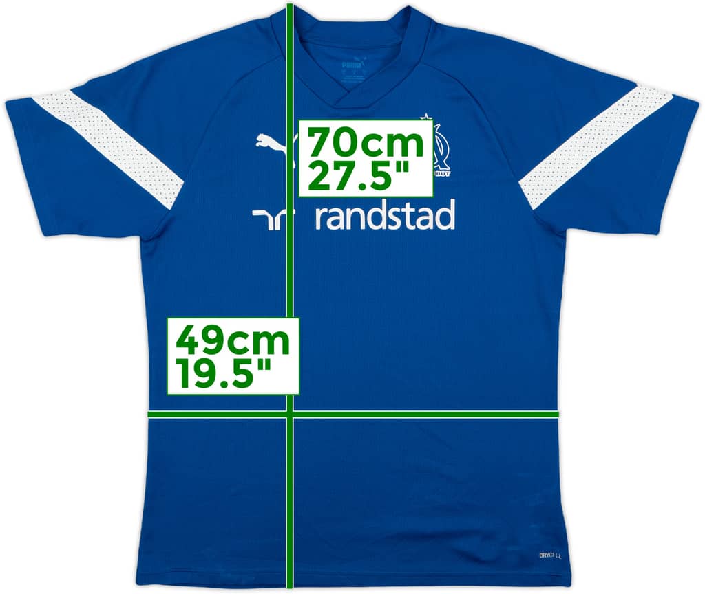 2021-22 Olympique Marseille Puma Training Shirt - 9/10 - (L)