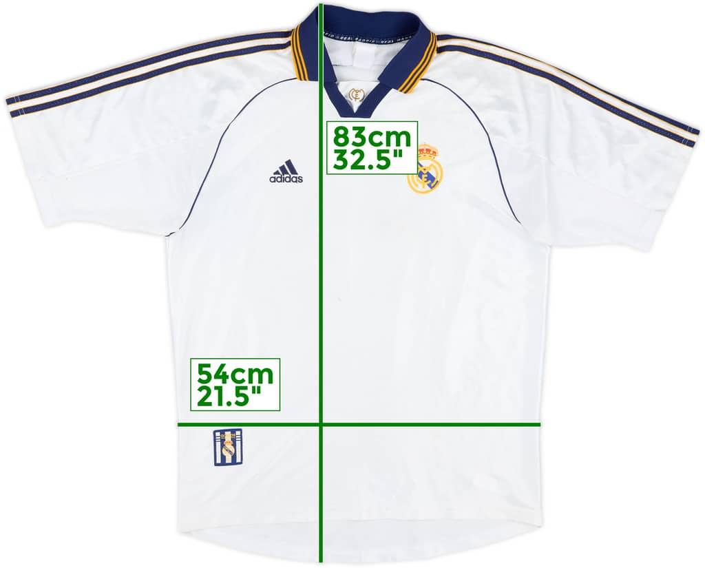 1998-00 Real Madrid Home Shirt - 4/10 - (XL)