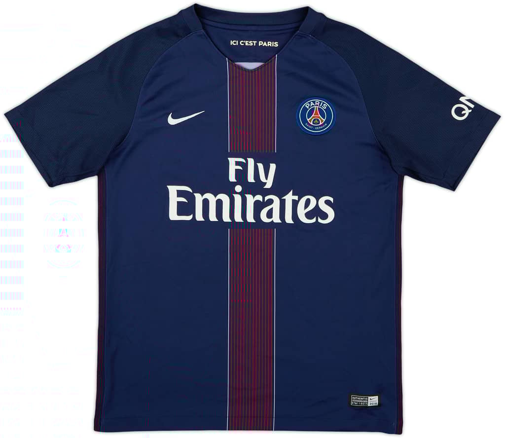 2016-17 Paris Saint-Germain Home Shirt - 7/10 - (L.Boys)