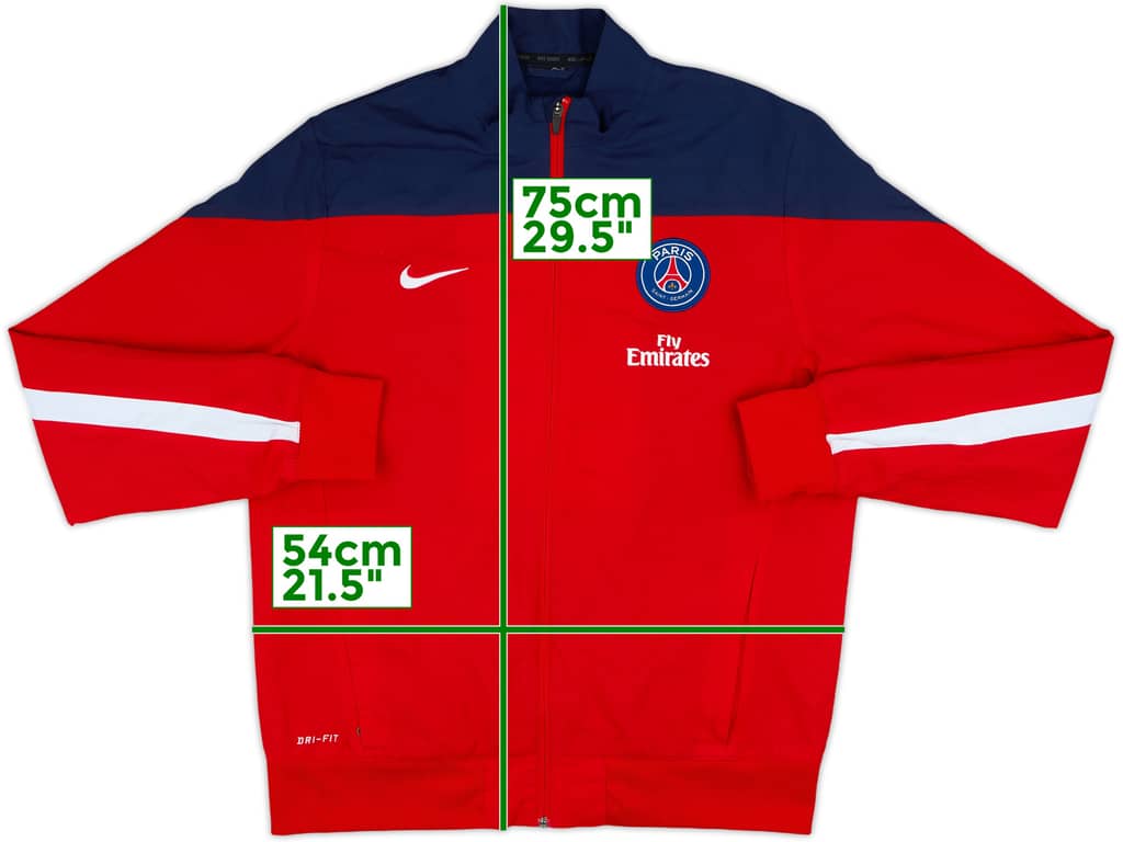 2014-15 Paris Saint-Germain Nike Track Jacket - 8/10 - (L)
