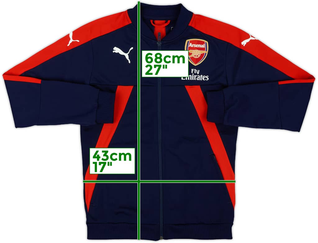 2016-17 Arsenal Puma Track Jacket - 8/10 - (L.Boys)