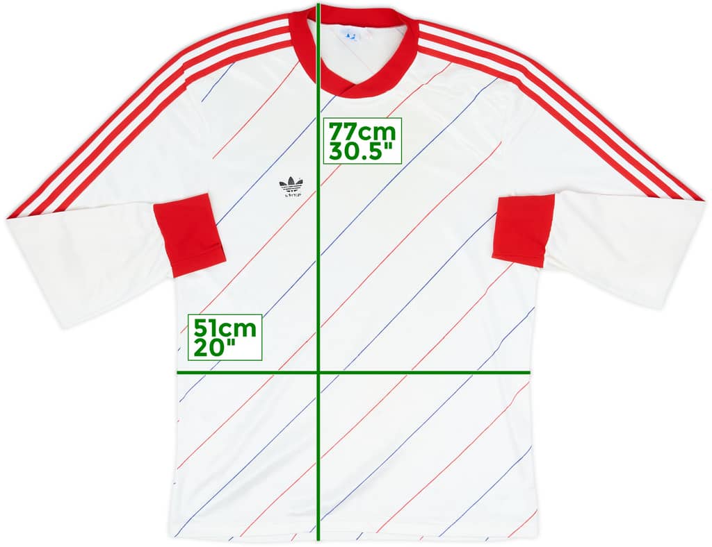 1980s adidas Template L/S Shirt - 7/10 - (L)