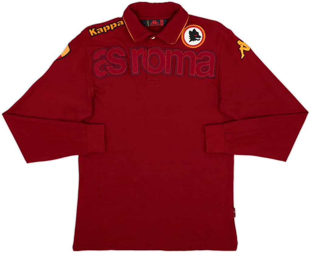 2009-10 Roma Kappa Polo L/S Shirt - 10/10 - (S)