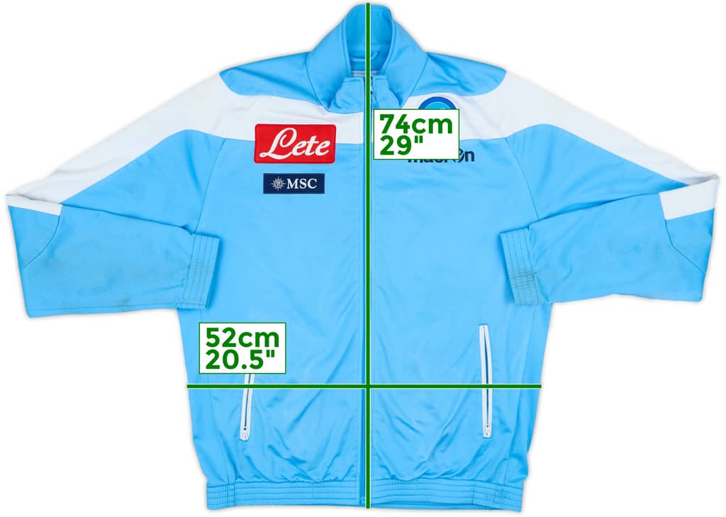 2014-15 Napoli Macron Track Jacket - 6/10 - (M)