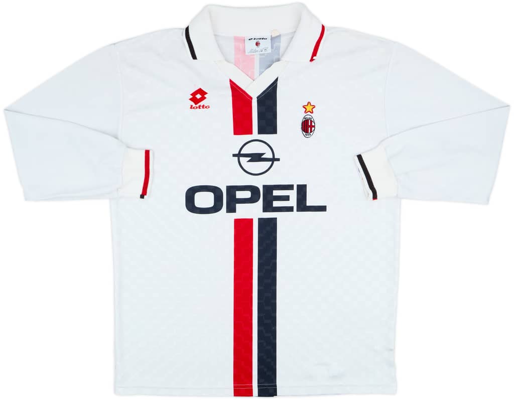1995-96 AC Milan Away L/S Shirt - 9/10 - (XL)