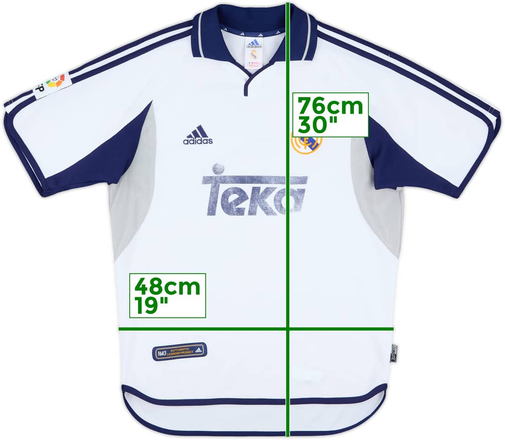 2000-01 Real Madrid Home Shirt - 5/10 - (S)