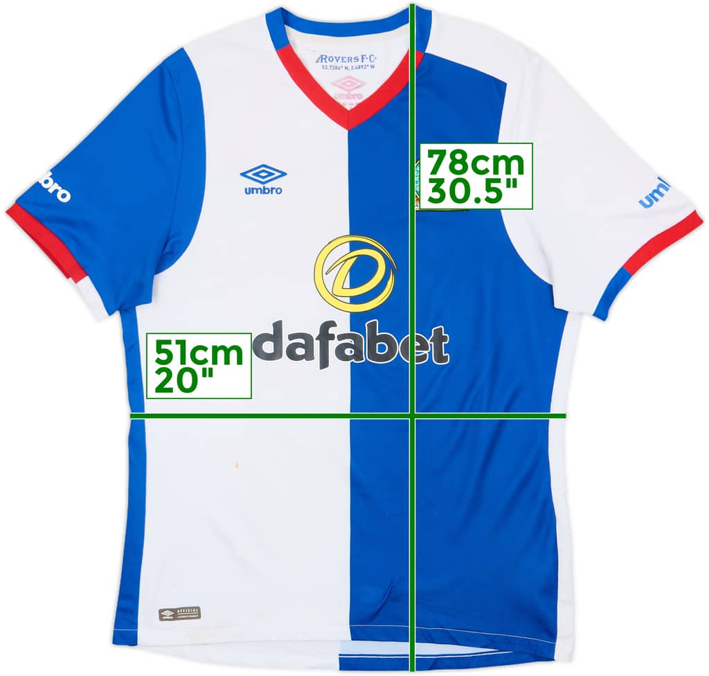 2016-17 Blackburn Home Shirt - 6/10 - (L)