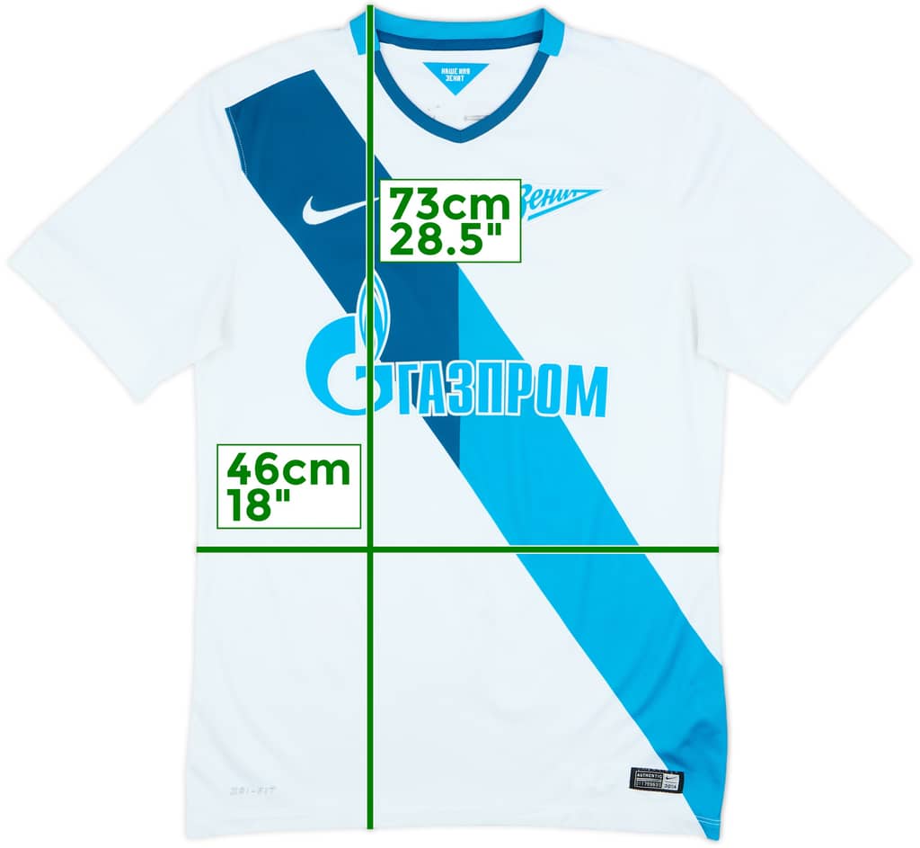 2014-15 Zenit St. Petersburg Away Shirt - 8/10 - (S)