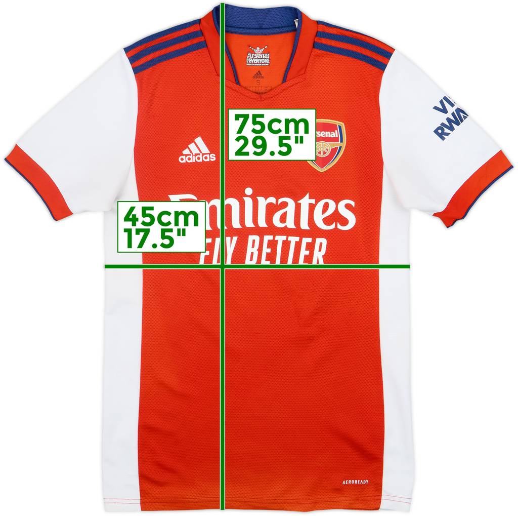 2021-22 Arsenal Home Shirt - 4/10 - (S)